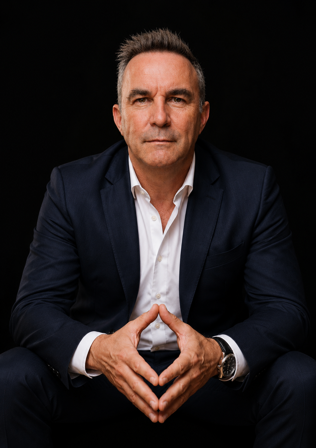 Leandro Tomeo, fundador de HIPOTEX, retrato de estudio